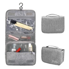 Toiletry Bag Multiple Compartments 2-Sections 9.5&Prime;x7.5&Prime;x3.5&Prime; Black NEW