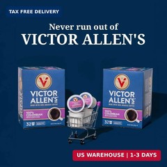 Victor Allen&rsquo;s Coffee Variety Pack (Morning Blend, 100% Colombian, Donut Shop Bl