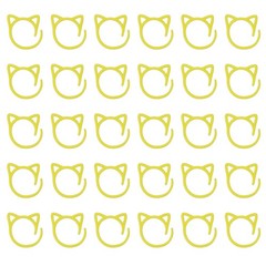 30pcs cat sewing markers, neon yellow metallic