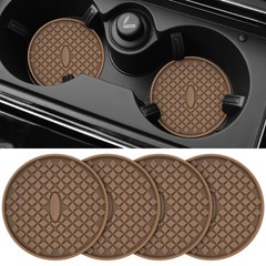 ME.FAN Car Cup Coasters [4 Pack] Silicone 2.75Inch, 4pack-coffee