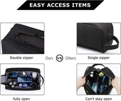 Versatile Medium Toiletry Bag for Men | Water-Resistant Dopp Kit & Shaving Bag