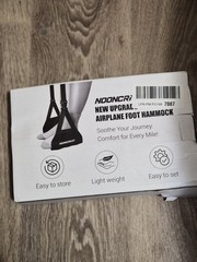 NOONCRAZY Airplane Foot Hammock Travel Footrest Portable Leg Rest w/ Carry Bag