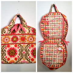 Vera Bradley Folkloric Pattern Tech Organizer Toiletry Bag 9 x 9&Prime; Fast Shipping