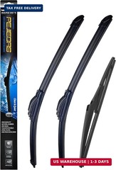 3 x OEM Wiper Blades, Replacement Wiper Blades for Toyota RAV4 2013-2022, (26&Prime; &