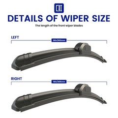 26&Prime; 16&Prime; All-Seasons Stable Quiet Windshield Wiper Blades Set of 2