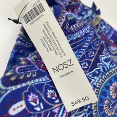 Chico&rsquo;s Blue Paisley Zipper Packing Pouches Set of 3 NWT