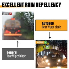 AUTOBOO 12 Inch Rear Wiper Blade Replacement for Toyota Rav4 2001-2023 12&Prime;(A)
