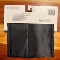 Miamica Power Trip Tech Travel Folio Organizer 14” X 7” Black New Stocking Stuff
