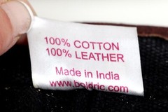 Boldric India BLACK CANVAS BROWN GENUINE LEATHER BELTED KNIFE BAG FOLDER CASE
