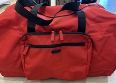 NEW TUMI Voyageur JUST IN CASE Packable 20.5” Duffel Bag – Red