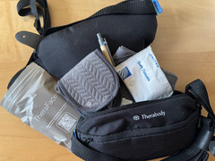 Set of two United Airlines Therabody Belt Bag Travel Amenity Kits