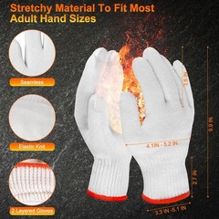 ANBOSON BBQ Gloves for Cooking Baking Grilling, X-Large, Matte Black of 100