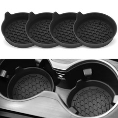 Car Cup Holder Coaster, Silicone Cup Holder Insert, Universal Non-Slip Cup 4pack