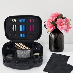 Black Combo Lock Travel Case,10Pcs Carbon Lined Odor‑Proof Pouches