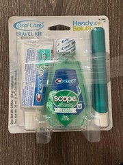 Oral Care Travel Kit, l Kit 3-in-1 Toothbrush Toothpaste Scope 2-Pack
