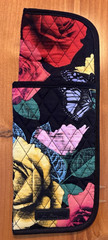 Vera Bradley Havana Rose Curling & Flat Iron Cover Cotton Fabric Travel 15687