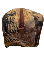 Brown Unisex Camoflauge Travel Toiletries Bag 10×8