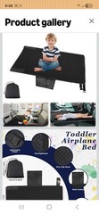 Toddler Airplane Bed, Kids Seat Extender Travel Foot Rest for Flights – Pink