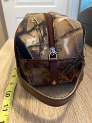 Brown Unisex Camoflauge Travel Toiletries Bag 10×8