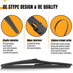 AUTOBOO 12 Inch Rear Wiper Blade Replacement for Toyota Rav4 2001-2023 12&Prime;(A)