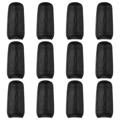 12 Pcs Silicone Bottle Covers for Travel Essentials, Black