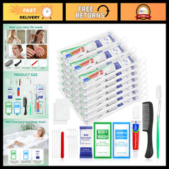 30 Sets Personal Hygiene Kit – 10-in-1 Travel Toothbrushes & Toiletry Supplies