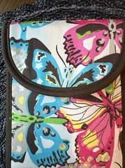 Thirty-One Curling Flat Iron Case Insulated Butterfly Theme |Flat Iron Case
