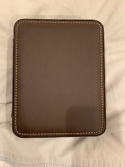 NWOT Accessories Travel Watch Case Brown Leather 5.5” X 7”