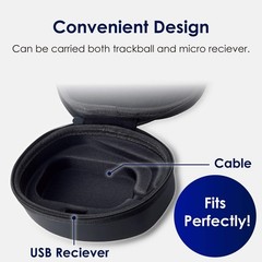ELECOM Hard EVA Travel Case for M-XT2 Trackball Mouse BMA-XT2BK