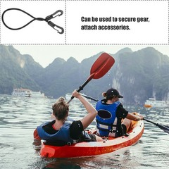 4Pcs High Elasticity Rubber Bungee Straps with Hooks for Luggage and Camping