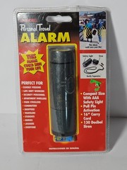 Cobbs Vintage Travel Door Personal Alarm Flashlight High Pitch Black NOS 1996