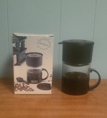 ENJOY Coffee Cup With Filter Net Single Cup Coffee Tea (MISSING SPOON)