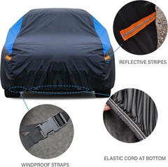 Custom-Fit Compact SUV Cover – Waterproof All-Weather, Wind Straps, Bag Included