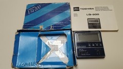 VINTAGE RARE TOSHIBA LQ 200 TRAVEL ALARM CLOCK WITH INSTRUCTIONS