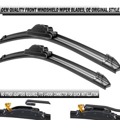 OEM Quality Front Windshield Hook Wiper Blades OE Original Style (22″+22″ Fro…