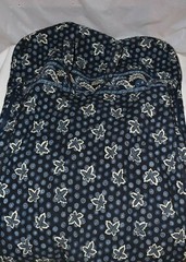 Vintage Vera Bradley Large Garment Bag in Retired Blue Coin Pattern