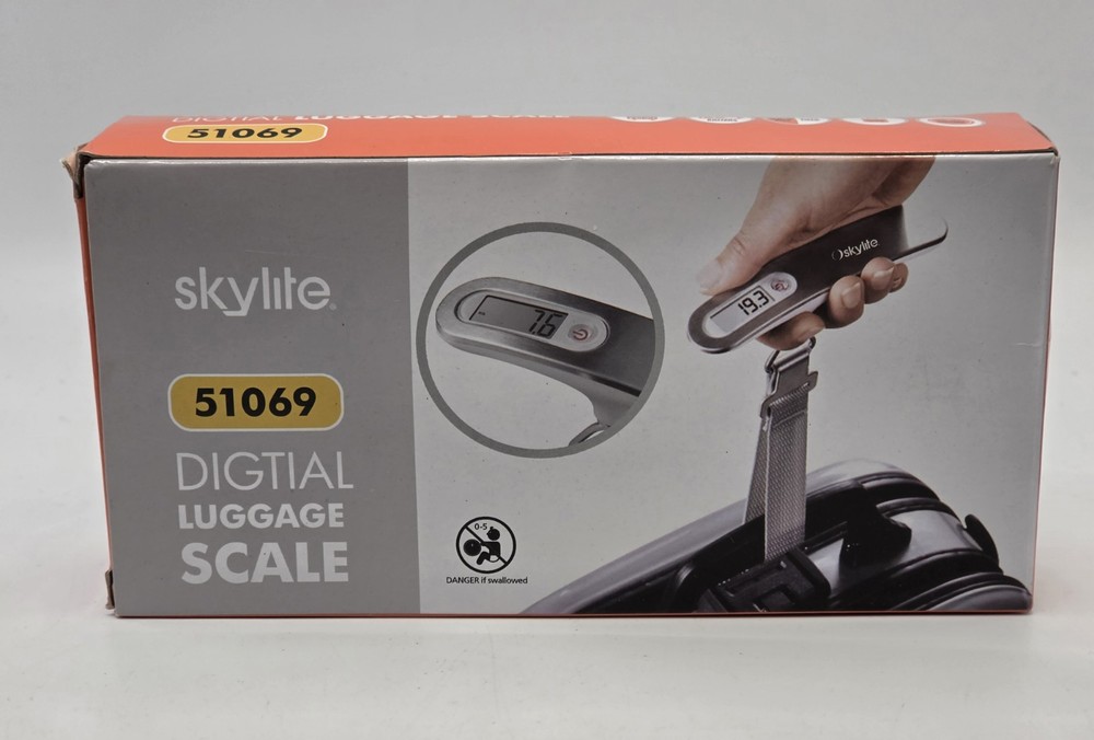 Skylite Digital Luggage Scale 51060 Handheld Suitcase Weight Travel 50kg