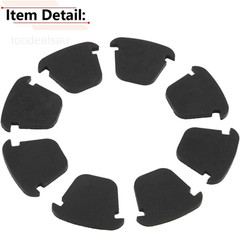 8PCS Cup Holder Insert Rubber Compatible with Chevy Silverado Black