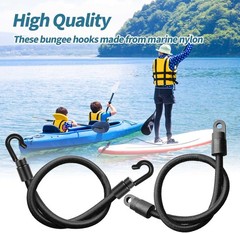 20 Pcs Bungee Shock Cord Hooks for 1/4 Inch Rope Terminal Ends – Tabbed 20pcs