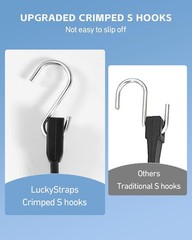8 Inch Short Rubber Bungee Cords Heavy Duty Outdoor, Mini Small 8 », Black