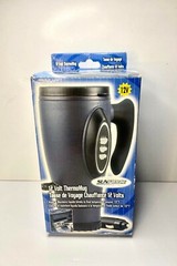 16oz. Sunforce 12 Volt Thermo Heated Travel Mug- 3 Temp. Settings- Spill Proof