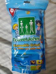 TravelJohn Jr.-Disposable Urinal Bags 6 pack & 3 Adult In Plastic Sleeve