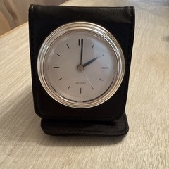 Vintage Folding Case Travel Alarm Clock By Vantage-works