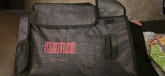 THIRTY ONE 31 BAGS PACK N PULL CADDY TAUPE Black Cross Pop BABY WIPES CAR TOTE