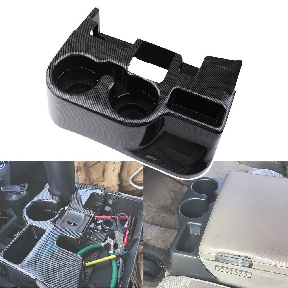 Carbon Fiber Cup Holder Attachment for Center 03-12 Add-On Cup,
