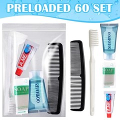60 Pcs Homeless Hygiene Kits Bulk Homeless Care Package Supplies Basic Travel To