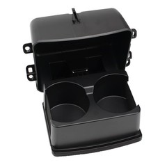 SHERXIBO Center Console Cup Holder for Rear 2011-2019, Platinum,Black