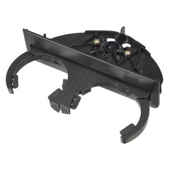 A ABSOPRO Car Rear Cup Holder Insert 51168184520 6.30&Prime;x5.43&Prime;x1.85&Prime;, Black