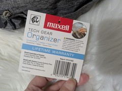 Maxell Gray Travel Tech Organizer Carry Case Perfect for Travel New With Tags