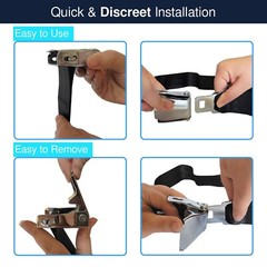Universal 2 Adjustable Airplane Seat Belt Extenders Extension All Airlines